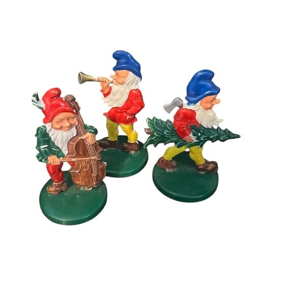 Vtg Made In Germany Christmas Angels Gnomes Trees LOT OF 26 - Picture 7 of 7